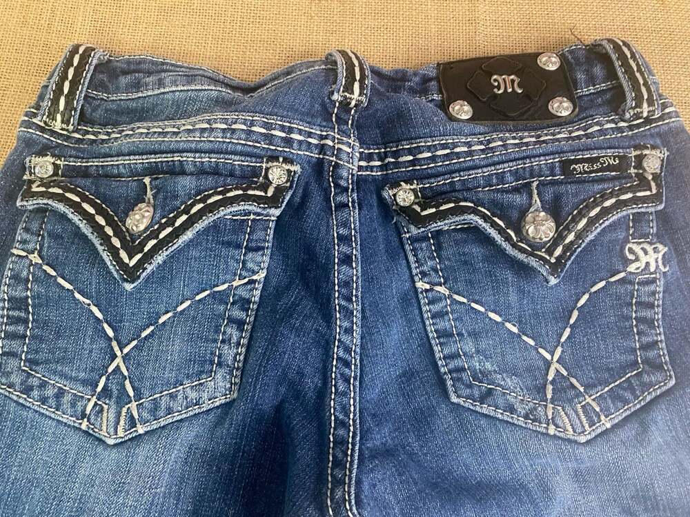 Miss Me Blue Bootcut Jeans - Picture 12 of 16